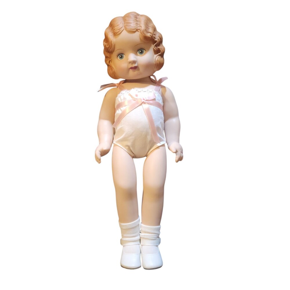 Vintage 1991 Daisy Kingdom 18" Pansy Doll Molded Red Hair Blue Eyes